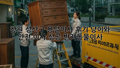 창원 성산구 용달이사 후기🏠: 🐶냥이와 안전 이사 성공! #반려동물이사