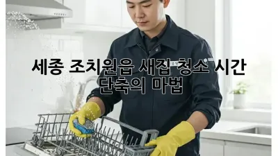 세종 조치원읍 새집 청소, 시간 단축의 마법!